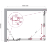 Душевой уголок BELBAGNO LUCE-AH-21-105/80-C-Cr